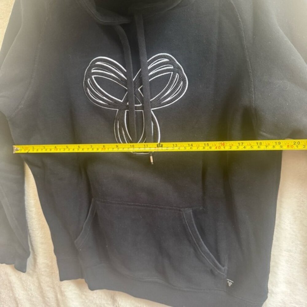 Aritzia TNA Baltic Cotton Hoodie Logo Pocket Sweatshirt Cozy Soft Top Sweater L - Picture 15 of 16